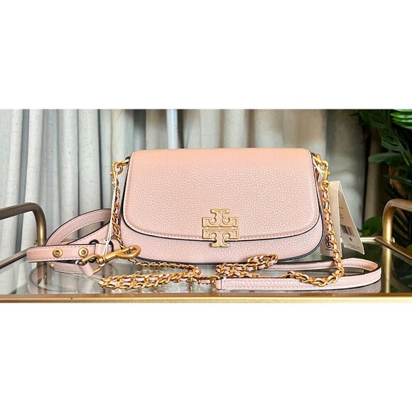 NEW!  Tory Burch Britten Convertible Crossbody Shoulder Bag in Shell Pink - Picture 15 of 15